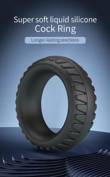Ерекційне кільце Crazy Bull - Merritt Super Soft Silicone Cock Ring, BI-210244 Sex Aura | Зображення 1
