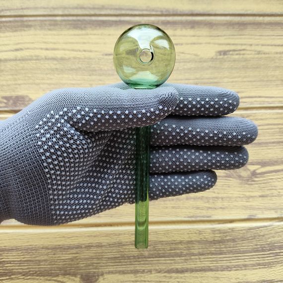 Стеклянная трубка Globe Long Oil Green | Зображення 2