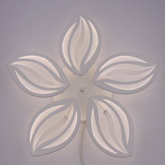 Люстра світлодіодна стельова LED світильник для квартири на стелю лед з пультом 25604 Білий 9х55х55 см. | Зображення 3