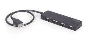 Хаб на 4 порти USB 2.0 UHB-U2P4-06, пластик, чорний