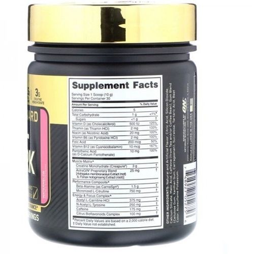 Комплекс до тренування Optimum Nutrition Gold Standard Pre-Workout 300 g /30 servings/ Blackberry Lemonade | Зображення 1