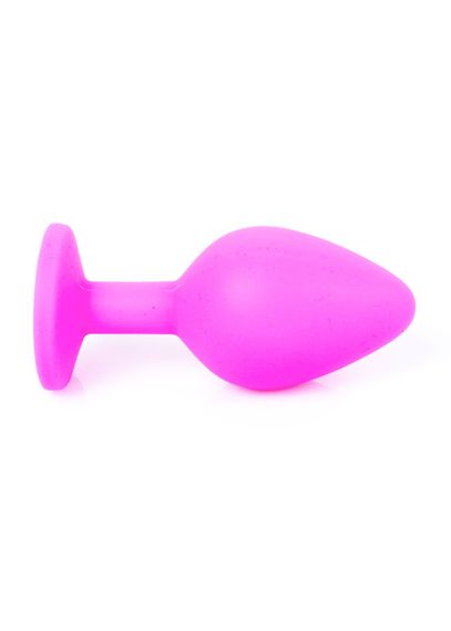Анальна пробка - Jewellery Silicone Pink Plug M Light Blue | Зображення 4