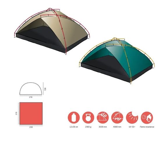 Намет Grand Canyon Tonto Beach Tent 4 Blue Grass (330023) (DAS303317) | Зображення 9