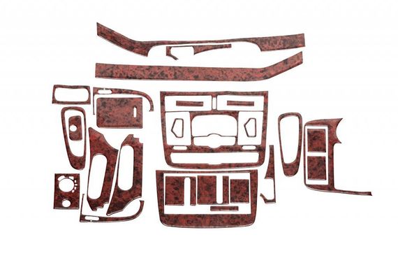 Накладки на панель Meric (Передняя часть + вставки в салон) 2006-2014, Титан для Mercedes Viano 2004-2015 гг.