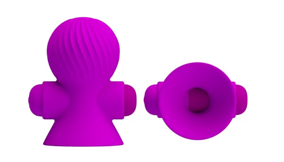 Вібростимулятори для сосків PRETTY LOVE — Nipple Sucker фіолетовий Sex Aura | Зображення 3