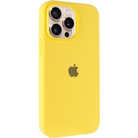 Чохол Silicone Case Full Protective (AA) для Apple iPhone 14 Pro (6.1") Жовтий / Yellow
