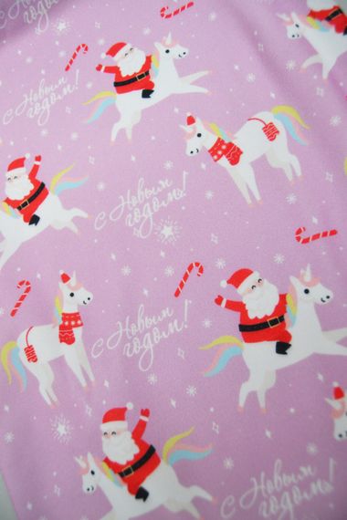 Защитная бафф маска на лицо 4Profi New Year Pink размер S 14790_2 | Зображення 3