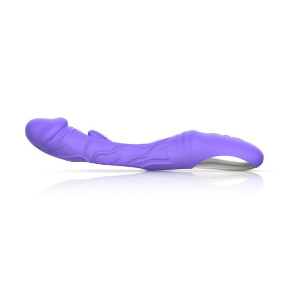 Вібратор Good Vibes Only - Flax Vibrating Dildo with G-Spot Stimulator Sex Aura | Зображення 3