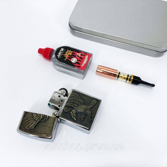 Сувенир зажигалка, Ветрозащитная зажигалка, Зажигалка на день рождения бензин HP-40 | Зображення 4