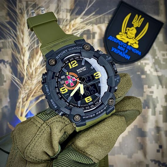 Годинник наручний Patriot 002AGSU ЗСУ Зелені + Коробка | Зображення 2