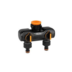 Розподільник Bradas BLACK LINE з 2 кранами РЗ 1" до РЗ 3/4" ECO-PWB3052