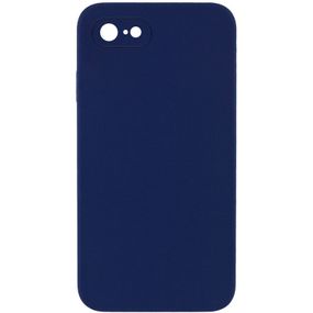 Чохол Silicone Case Square Full Camera Protective (AA) NOLOGO для Apple iPhone 6/6s (4.7") Темно-синій / Midnight blue