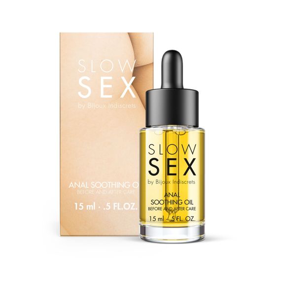 Заспокійлива олія для анального сексу Bijoux Indiscrets Slow Sex Anal Soothing Oil Before & After 15 мл | Зображення 1