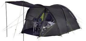 Туристичний намет пʼятимісний High Peak Samos 5 Dark Grey/Green Намет на сім'ю Великий намет для військових