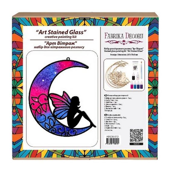 Набір для вітражного живопису за номерами "Красива Казка" FDSGK-12 | Зображення 3