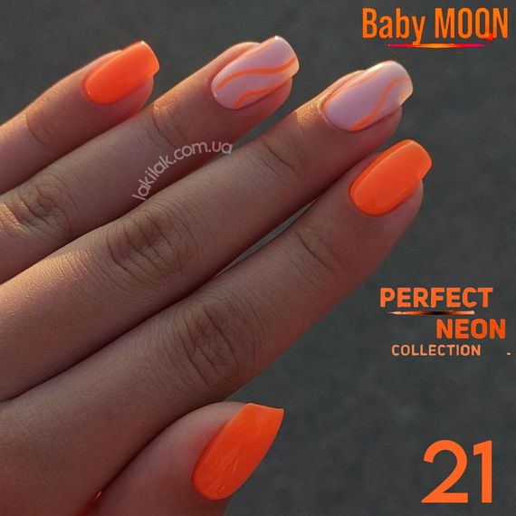 Гель-лак BABY MOON Perfect Neon №21, 6 мл