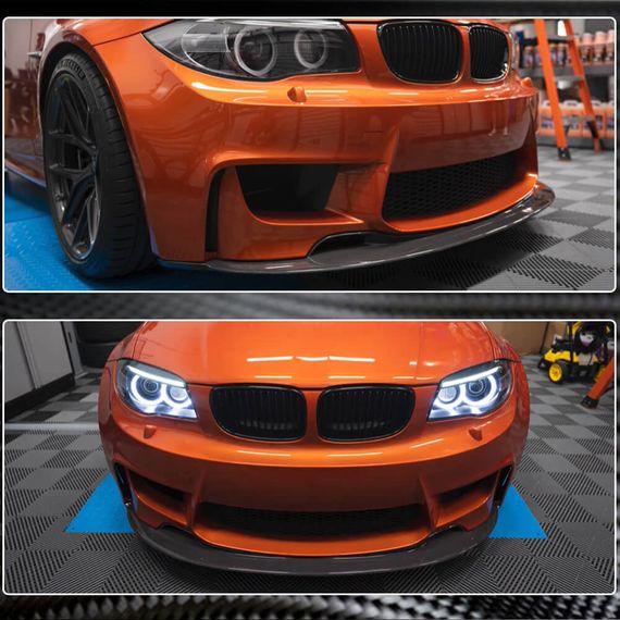 Накладка на передній бампер Lip V1 (для 1M E82, Карбон) для BMW 1 серія E81/82/87/88 2004-2011 рр | Зображення 4