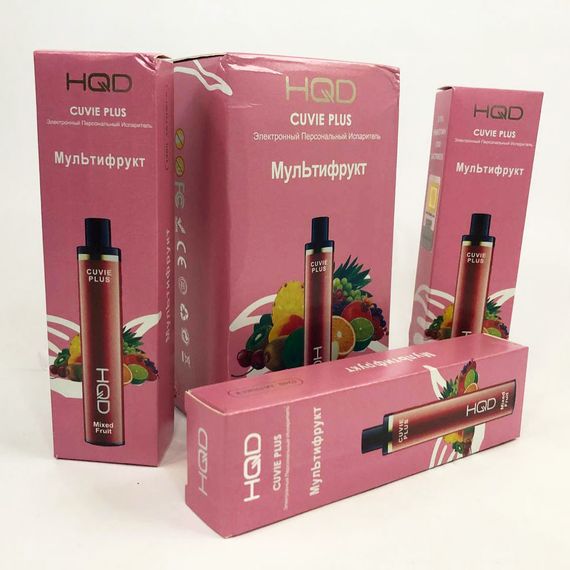 Одноразовая pod-система HQD Cuvie PLUS 1200 puffs. Мультифрукт | Зображення 1