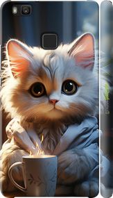 Чохол на Huawei P9 Lite Білий кіт "5646c-298-2448"