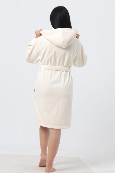 Жіночий халат Nusa 6915, кремовий XL | Зображення 8