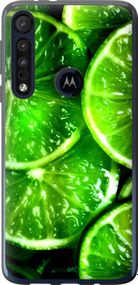 Чохол на Motorola One Macro Зелені часточки лимона "852u-1812-2448"
