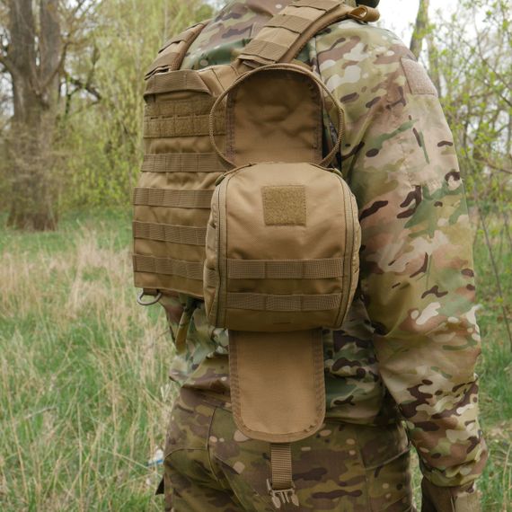 Подсумок-аптечка (быстрый сброс) Kiborg GU Cordura Coyote | Зображення 6