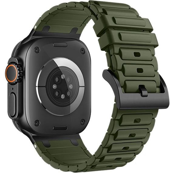 Ремінець Hoco WA35 Emir series thickened silicone strap для Apple watch 38/40/41mm Army Green | Зображення 1