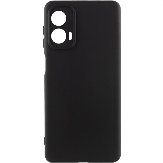 Чохол TPU GETMAN Liquid Silk Full Camera для Motorola Moto G24 Чорний / Black