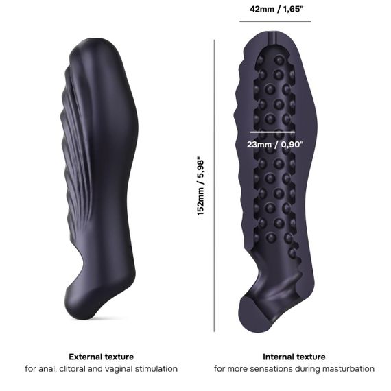 Насадка на член Manwan RYZER — Black Plum sexstyle | Зображення 1