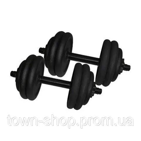 Гантели наборные литые 2 шт по 18,5 кг NE-300-GP019-2