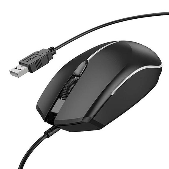 Миша дротова Borofone BG10 Soaring Black | Зображення 3
