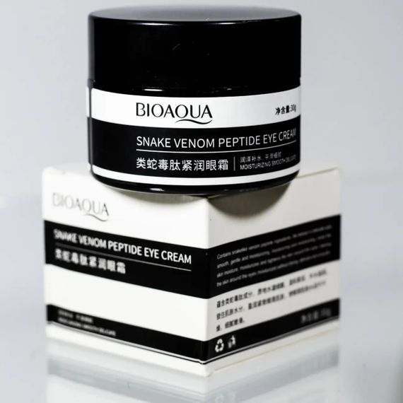 Крем для шкіри навколо очей з пептидами зміїної отрути Bioaqua Snake Venom Peptide, 30г