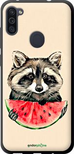 Чохол на Samsung Galaxy A11 A115F Єнотик з кавуном "4605b-2012-2448"
