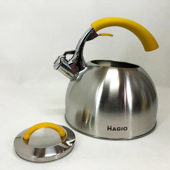 Гарний чайник для плит Magio MG-1191 2.5 Л Чайник для плити зі свистком чаю NA-46 | Зображення 4