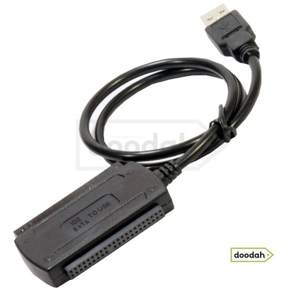 Адаптер перехідник для HDD 2.5/3.5 с SATA / IDE на USB 2.0. Гарантія від магазина. | Зображення 1