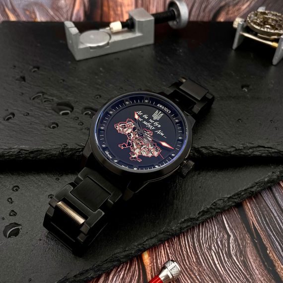 Класичний чоловічий годинник Awarder 058 Де би не був All Black Steel, водонепроникний, японський механізм | Зображення 4