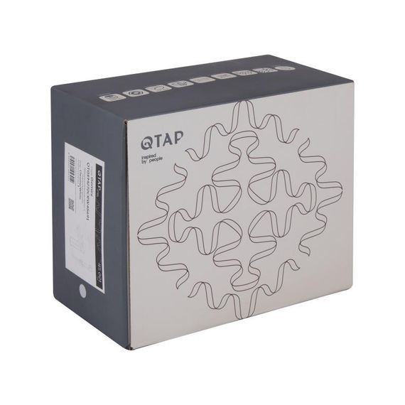 Смеситель для раковины Qtap Gemini (с гигиеническим душем) QTGEM272BLM45690 Black Matt | Зображення 7