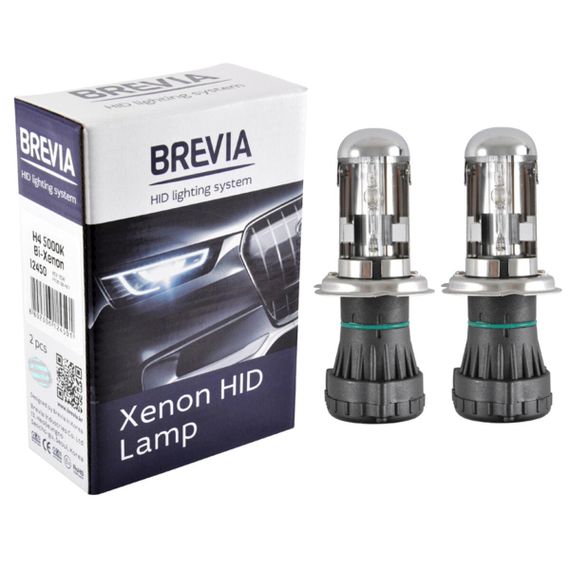 12450 BREVIA Автолампа H4, 5000K,85V,35W P43t-38 KET,(2шт.) XENON