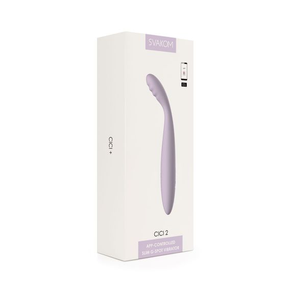 Тонкий вібратор точки G Svakom Cici 2 Lilac | Зображення 7