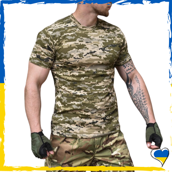 Футболка піксельна тактична. Футболка чоловіча тактична. S, M, L, XL, 2XL