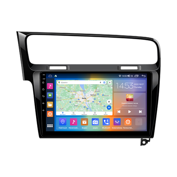 Штатная магнитола 10" Lesko для Volkswagen Golf VII 2012-2017 4/64Gb CarPlay 4G Wi-Fi GPS Prime Вольксваген