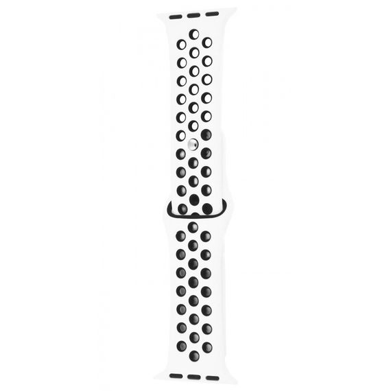 Ремінець Apple Watch Sport Nike+ 42/44/45/49 mm white/black