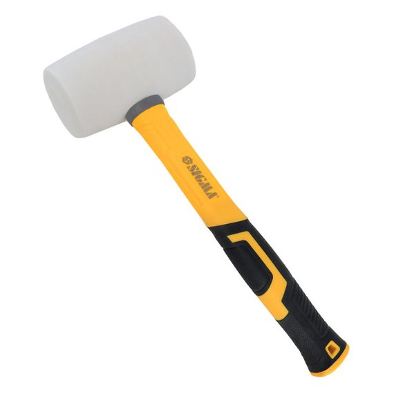 Киянка резиновая Sigma 450 г фибергласовая рукоятка. белая (4317301)