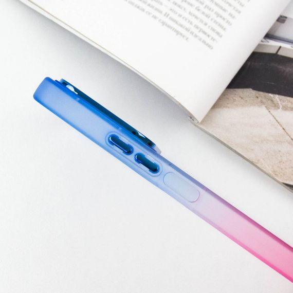 Чехол TPU+PC Fresh sip series для Xiaomi Redmi Note 13 4G Розовый / Синий | Зображення 3