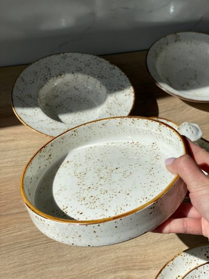 Салатник Olens Стара Баварія 102-1384 20 см 800 мл молочний | Зображення 1