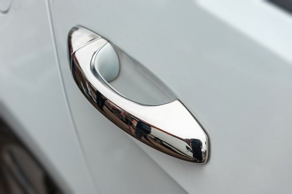 Накладки на ручки (4 шт, нерж) OmsaLine - Італійська нержавійка для Seat Leon 2013-2020 рр | Зображення 5