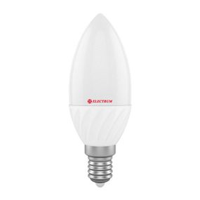 LED лампа Electrum E14 свеча 4W(320 lm) 4000K  PA LС-10 алюмопластиковый корп.
