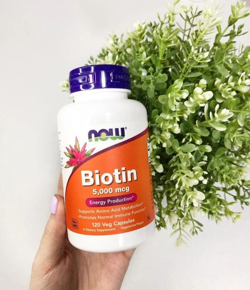 Витамин B7 NOW Foods Biotin 5000 mcg 120 vcaps | Зображення 2