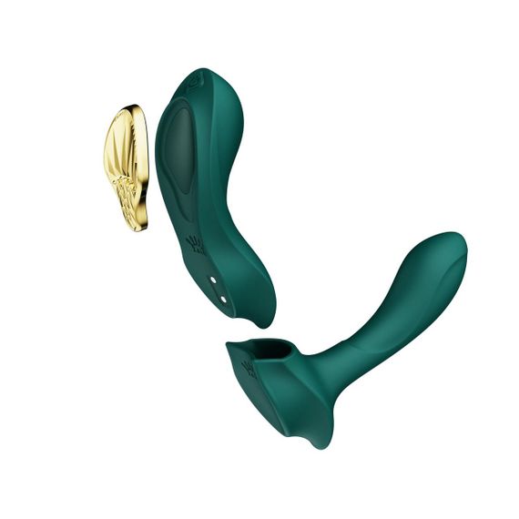 Смарт-вібратор у трусики Zalo - AYA Turquoise Green, насадка та пульт ДК Sex Aura | Зображення 1