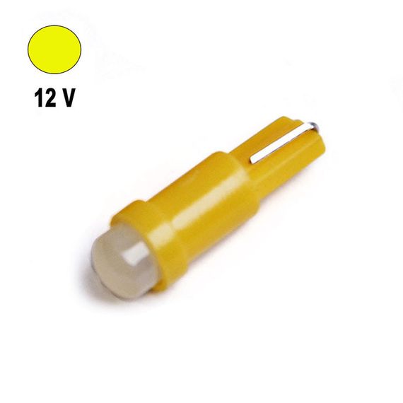 Автолампа Terra T5 W2x4.6d COB, желтый, 12V, 1W | Зображення 1
